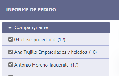 Ejemplo de filtro refinado que comienza Expandido