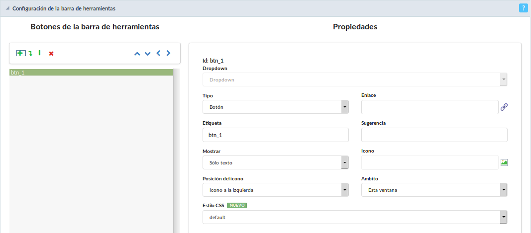 Interface Barra de Ferramentas