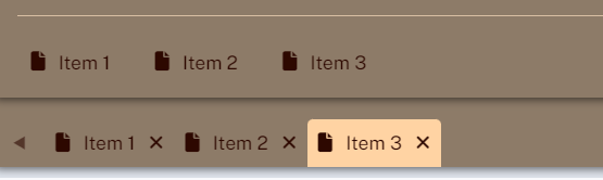 Navigating through Applications with tabs.