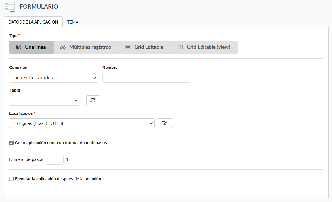 Editar campos da Procedure