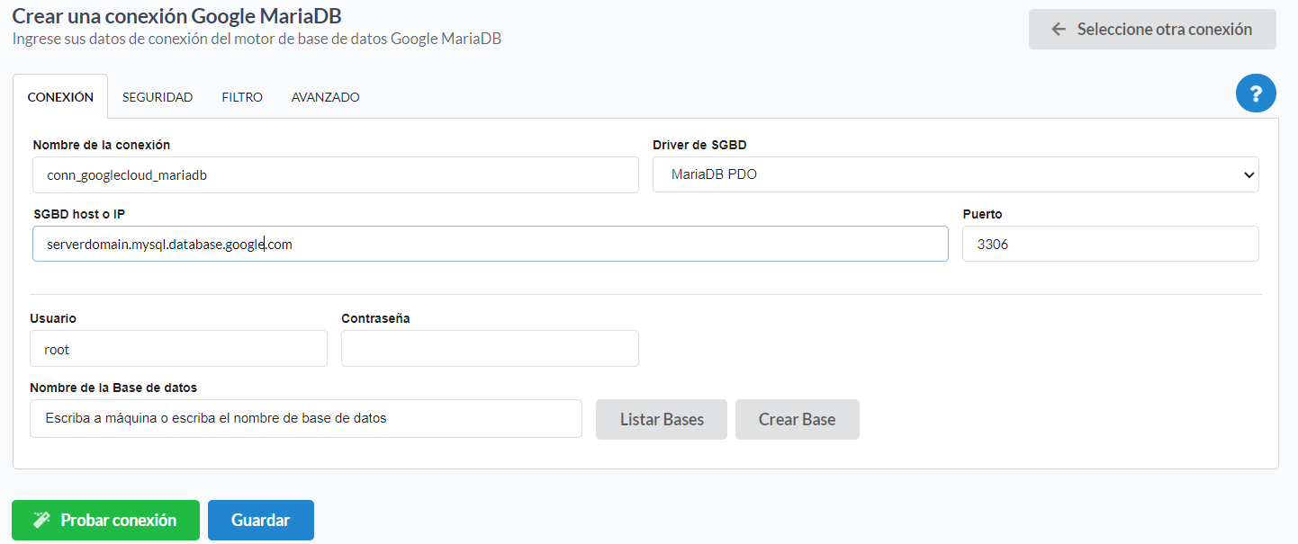 Conectando a la base de datos