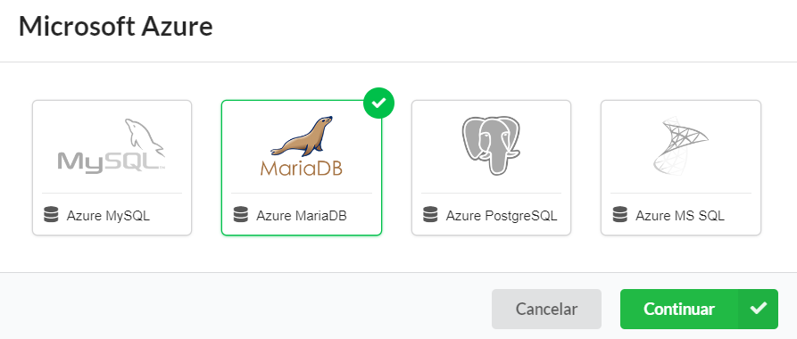 Selecting the database