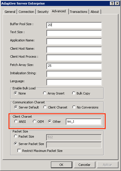 Seleccione base de datos.