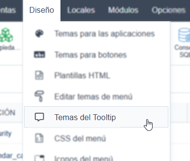 Lista de temas de tooltips
