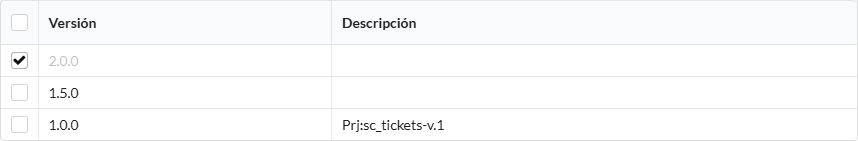 Nombre y versión del proyecto