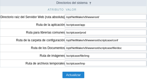 Default Values - System Directories