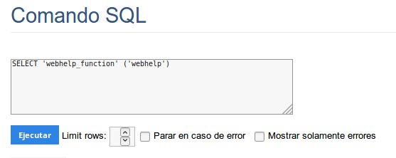 Calling procedure through SQL command